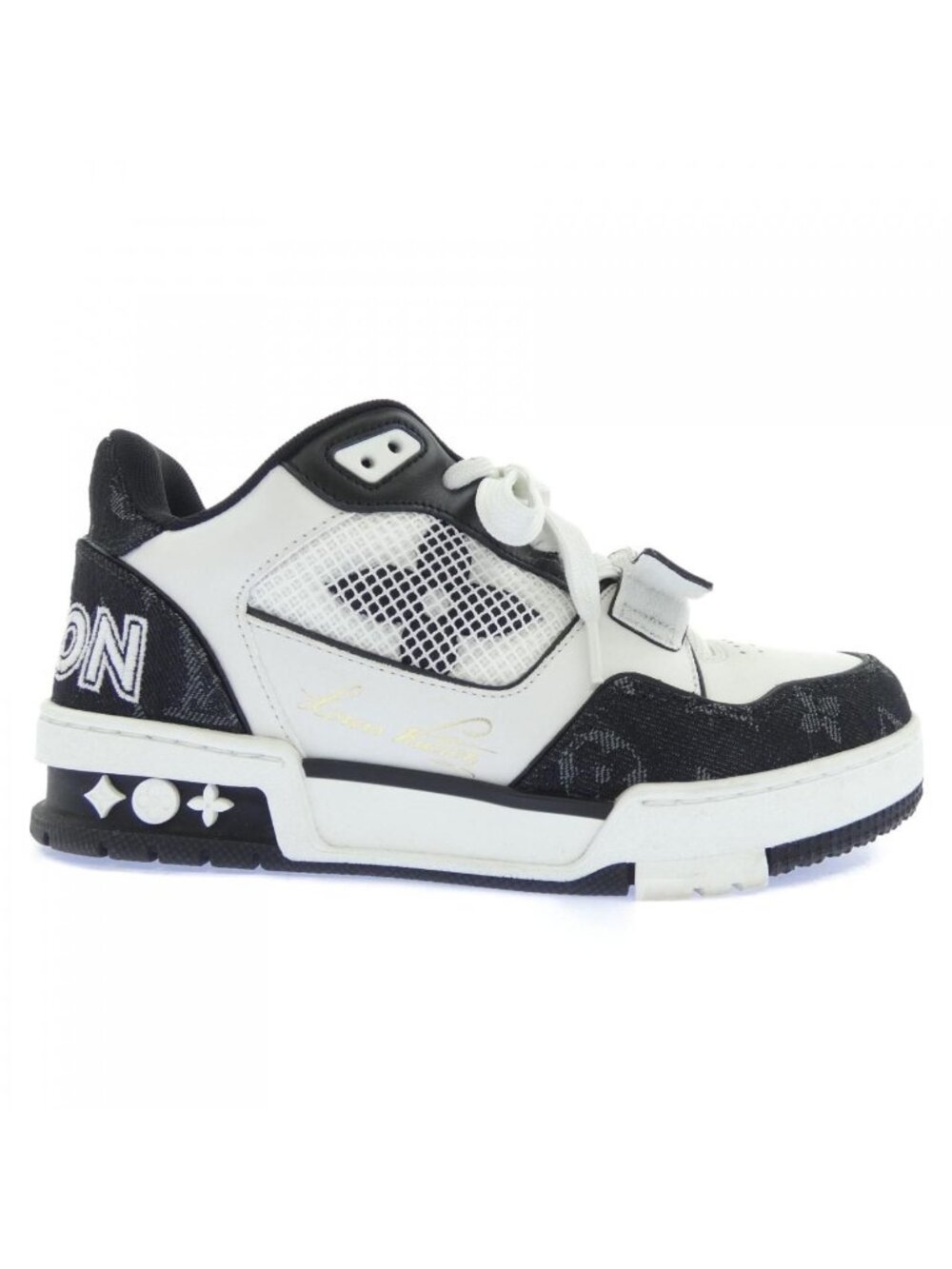 Louis Vuitton Monogram Denim LV Trainers Line Sneakers